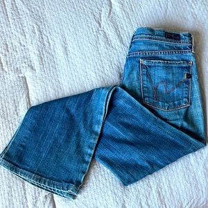 Citizens of Humanity Jeans sz 28 Blue Denim Bootleg Flare Leg 5-Pocket Stretch